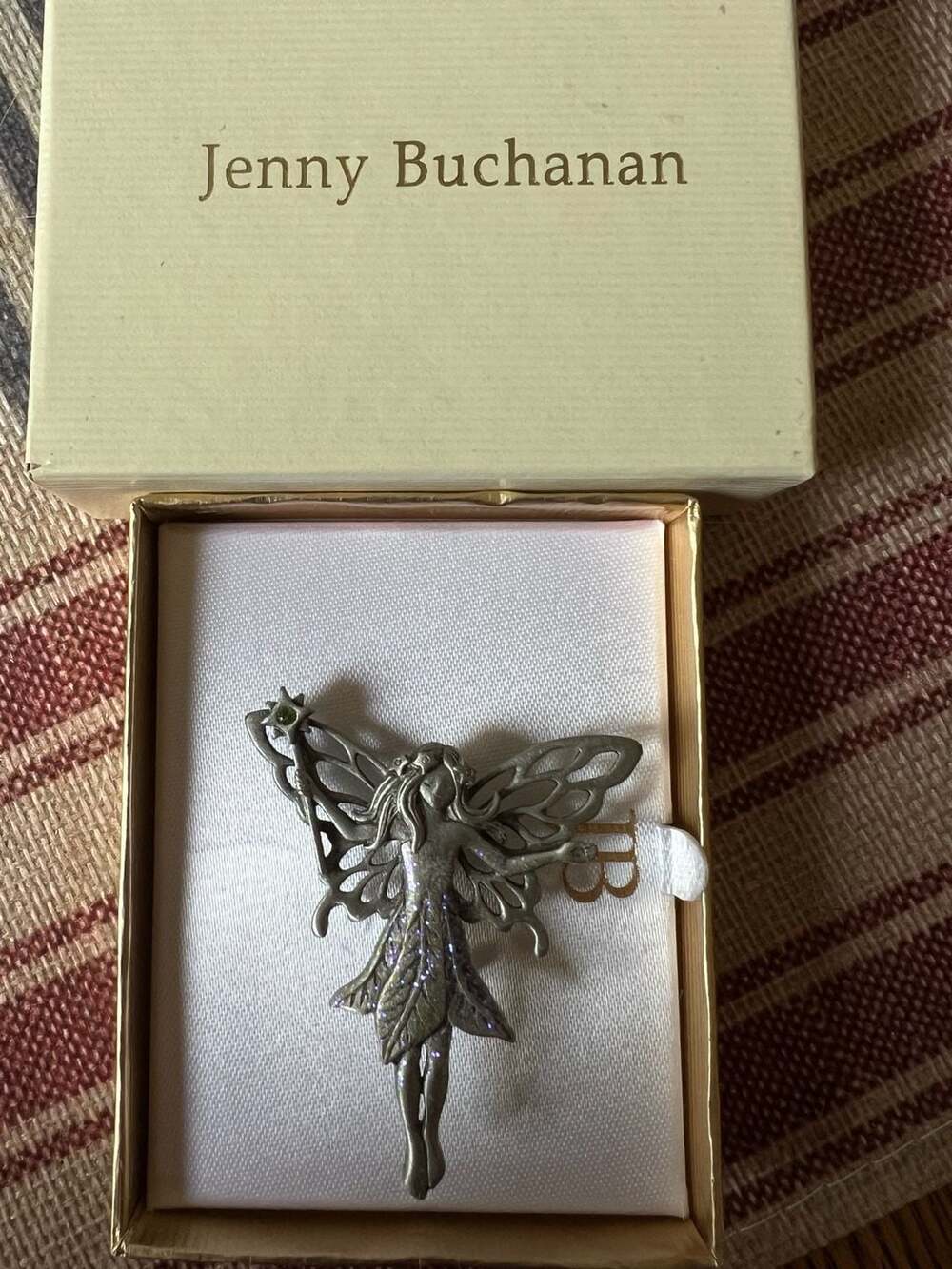 Vintage
Jenny Buchanan Fairy Brooch with Purple Glitter Dress and Wand